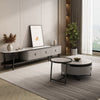 Cafun - Rectangle Round Edged Short TV Stand with Storage