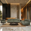 Laurette Rich Green Leather Individual Sofa
