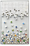 white 3d block painting