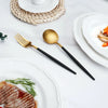 Black & gold cutlery