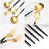 Black & gold cutlery