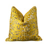 Cozy Gold Color Patterned Cushion