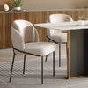 Lagom- Faux Marble Dining Table and Leather Fabric Chairs