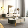 Saudade - Round Edged Short TV Stand with Storage