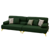 Laurette Rich Green Leather Individual Sofa
