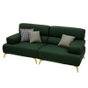 Laurette Rich Green Leather Individual Sofa