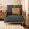 Metilda - Classy Black and Brown Leather Sofa Set