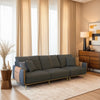 Metilda - Classy Black and Brown Leather Sofa Set