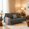 Metilda - Classy Black and Brown Leather Sofa Set
