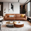 Edith - Cozy Leather Sofa Couch