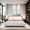 Okayama - King Size Wood & Fabric Bed