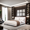 Okayama - King Size Wood & Fabric Bed