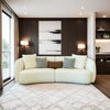 Niigata - White Fabric Sofa