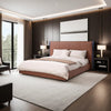 Tokushima - King & Queen Size Wood & Genuine Leather Bed