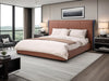 Tokushima - King & Queen Size Wood & Genuine Leather Bed