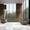 Laurette Rich Green Leather Individual Sofa
