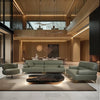 Laurette Rich Green Leather Individual Sofa
