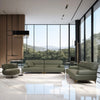 Laurette Rich Green Leather Individual Sofa