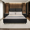 Ukiyo- Luxury King/Queen Size Wood-Leather Bed With Table