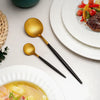 Black gold cutlery