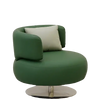 Laurette Rich Green Leather Individual Sofa