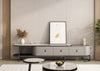 Cafun - Rectangle Round Edged Short TV Stand with Storage
