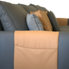 Metilda - Classy Black and Brown Leather Sofa Set