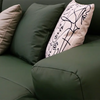 Laurette Rich Green Leather Individual Sofa