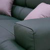 Laurette Rich Green Leather Individual Sofa