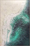 Deep Blue Ocean Relief Canvas Art