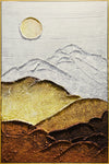Captivating Desert Sunset 3D Relief Canvas
