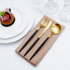 Black & gold cutlery
