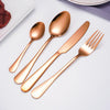 Rose gold cutlery