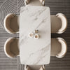 Lagom- Faux Marble Dining Table and Leather Fabric Chairs