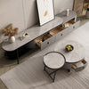 Cafun - Rectangle Round Edged Short TV Stand with Storage