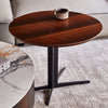 Epoch- Round Shaped Wooden Duo Coffee Table with Storage