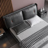 Ukiyo- Luxury King/Queen Size Wood-Leather Bed With Table