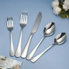 Silver cutlery smooth