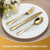 Gold cutlery glossy