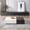 Antheia - Elegant Rectangle Black Color Tv Cabinet With Storage