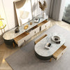 Saudade - Round Edged Short TV Stand with Storage