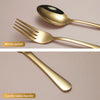Gold cutlery glossy