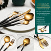 Black gold cutlery