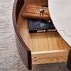 Epoch- Round Shaped Wooden Duo Coffee Table with Storage