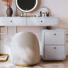 Solustrance- Elegant Dressing Table, Mirror & Leather Stool