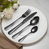 Black elegant cutlery set