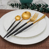 Black gold cutlery