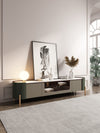 Asteria - Oval Short TV Stand with Storage