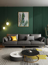 Solice - Black Leather Sofa