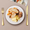 Gold cutlery glossy
